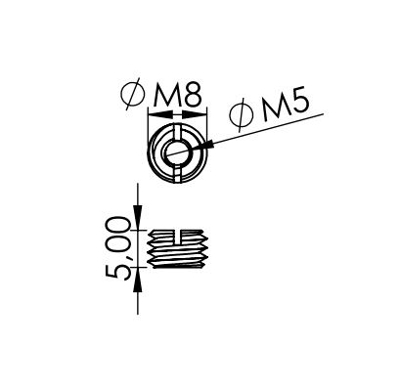1.35.10805 - Inschroefmoer, M8/M5
