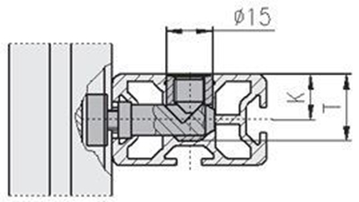 1.21.2/3S5M8/11 - Schroef parallel dwars, 20/30-M8/11