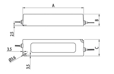 3.13-024.020 - LED Voeding - 20W - 250-1000mm