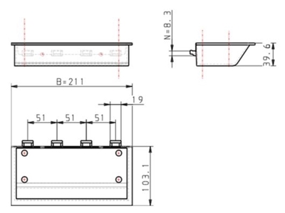 3.19-11 - Assemblage of opbergbakje - 210x105x40