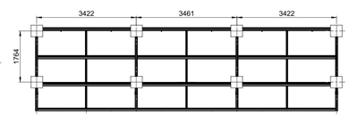 Zonnepanelen Carport 11m x 3m