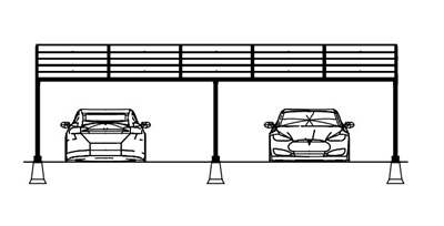 Zonnepanelen Carport - 2A-XL