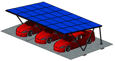 Zonnepanelen Carport - 3A-L