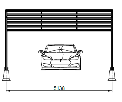 Zonnepanelen Carport 1A-XL