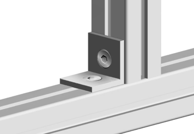 1.46.4040S - Montagehoek 40x40 Zwart