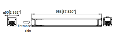 LED Module L953 40W 230V afmetingen