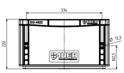 Eurobox 60x40x22 technisch