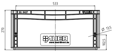 Eurobox 60x40x27 technisch