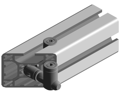 1.11.040040.22LP - Verstek 45° + 1x boring voor verbinder