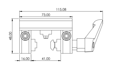 1.67.S102.030030F - Eco-Slide PG 30 - 30F met hendel