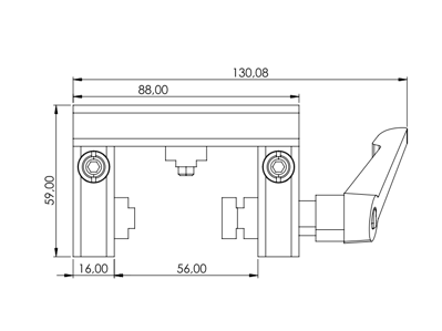 1.67.S102.045045E- Eco-Slide PG 45 - 45E met hendel