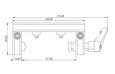 1.67.S102.045090E- Eco-Slide PG 45 - 90E met hendel