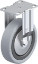1.45.12125 - Bokwiel met montageplaat, Ø125